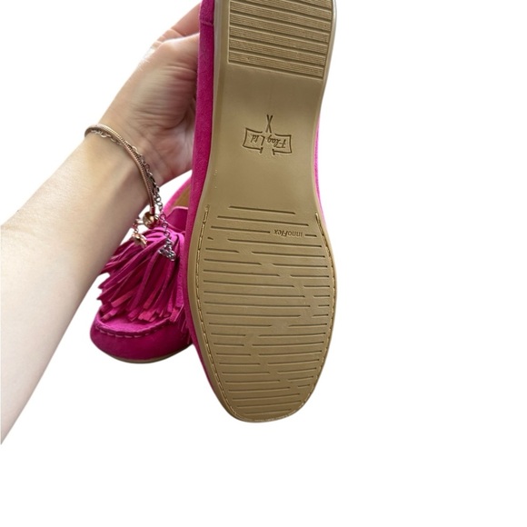 FLAG LTD Pink Fringe Loafers SIZE 7.5 - Picture 7 of 14